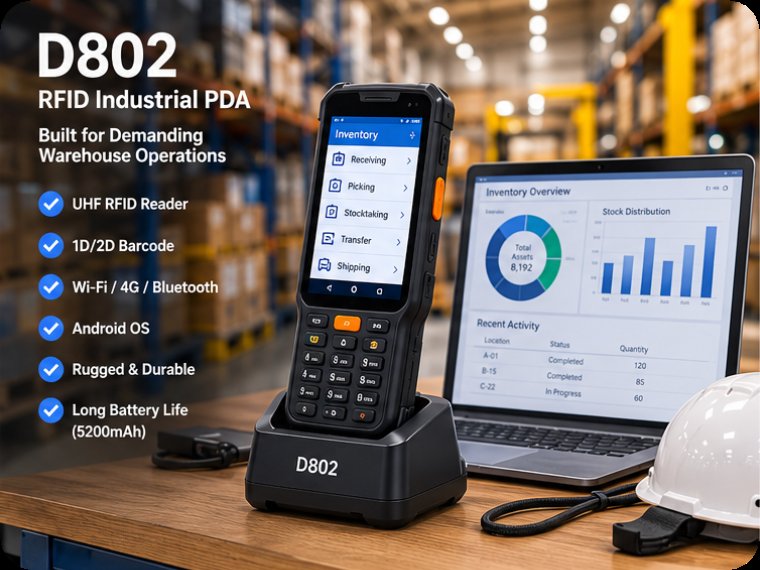 📈 Warehouse Logistics Technology Evolution: RFID Barcode Scanner F502, RFID Industrial PDA D802, and RT80 Rugged Tablet(图3)