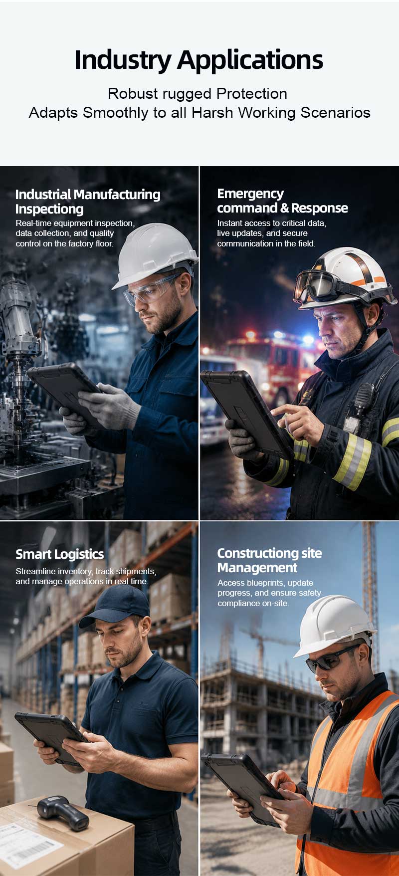 RT82 5G Rugged Tablet | 10.1" FHD 400nit | Qualcomm QCM4490 Octa-core | WiFi 6E | Android 13(图8) RT82 5G Rugged Tablet | 10.1" FHD 400nit | Qualcomm QCM4490 Octa-core | WiFi 6E | Android 13(图8)