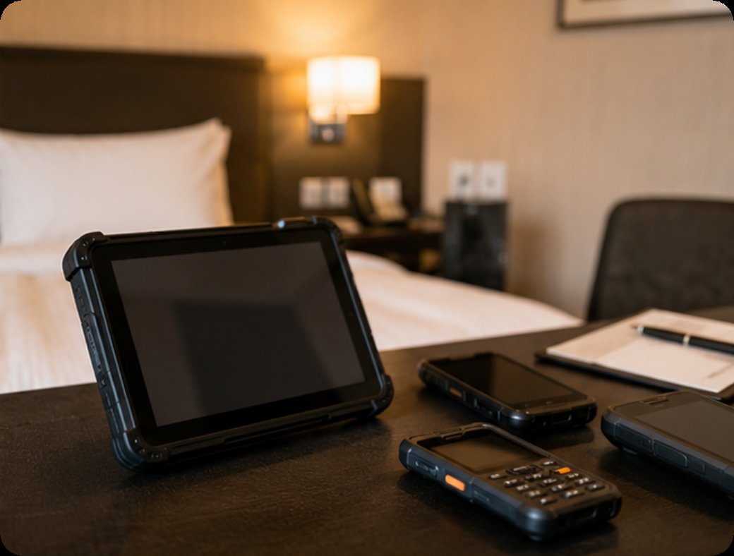 🛡️ SH5-W and HTNJ10C Rugged Tablet Reshaping Hospitality Hotel Technology(图3)