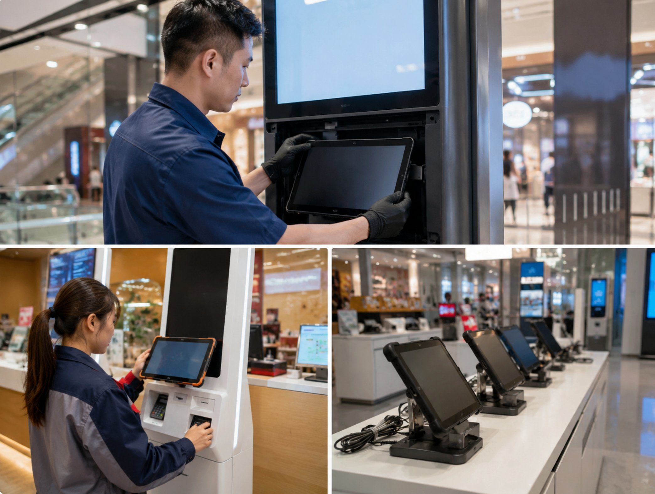 SH6 HTQ10A SH5-W Digital Signage Kiosk: Maintenance and Care Guide