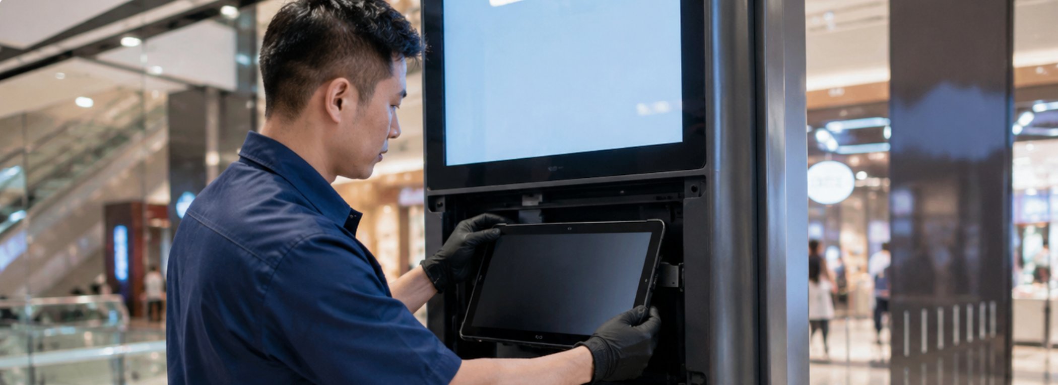 SH6 HTQ10A SH5-W Digital Signage Kiosk: Maintenance and Care Guide(图3) SH6 HTQ10A SH5-W Digital Signage Kiosk: Maintenance and Care Guide(图3)