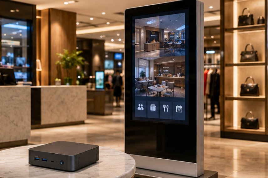 HTXUK10A-55 SH6 WTR PRO AMD Digital Signage Kiosk: Customer Case Study(图3)