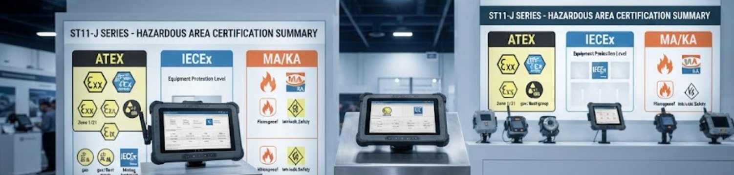 ST11-J Rugged Tablet ATEX IECEx Explosion Proof: Hazardous Area Certification Guide(图3)