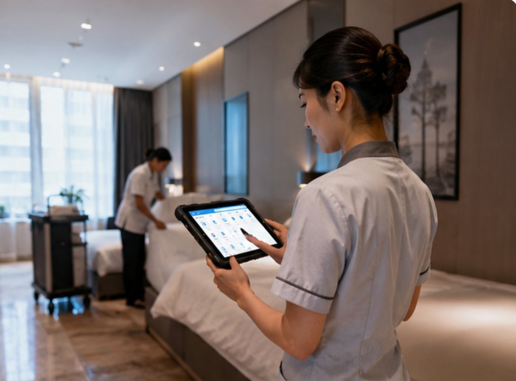 HTNJ08A Rugged Tablet SH6 HTNJ08A HTNJ10B Hospitality Hotel: Customer Case Study(图2)