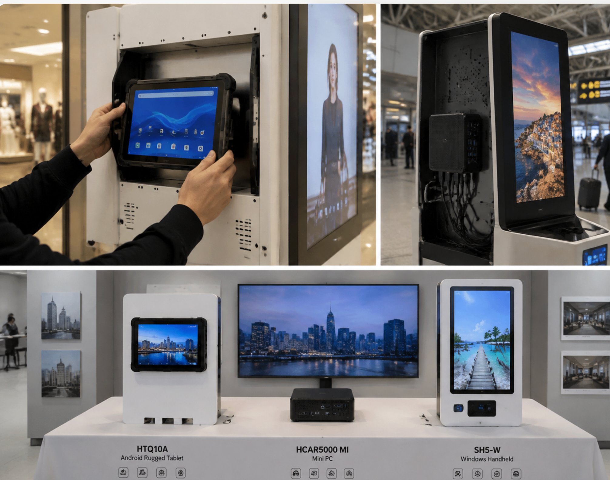 HTQ10A HCAR5000 MI SH5-W Digital Signage Kiosk: Installation and Deployment Guide(图3) HTQ10A HCAR5000 MI SH5-W Digital Signage Kiosk: Installation and Deployment Guide(图3)