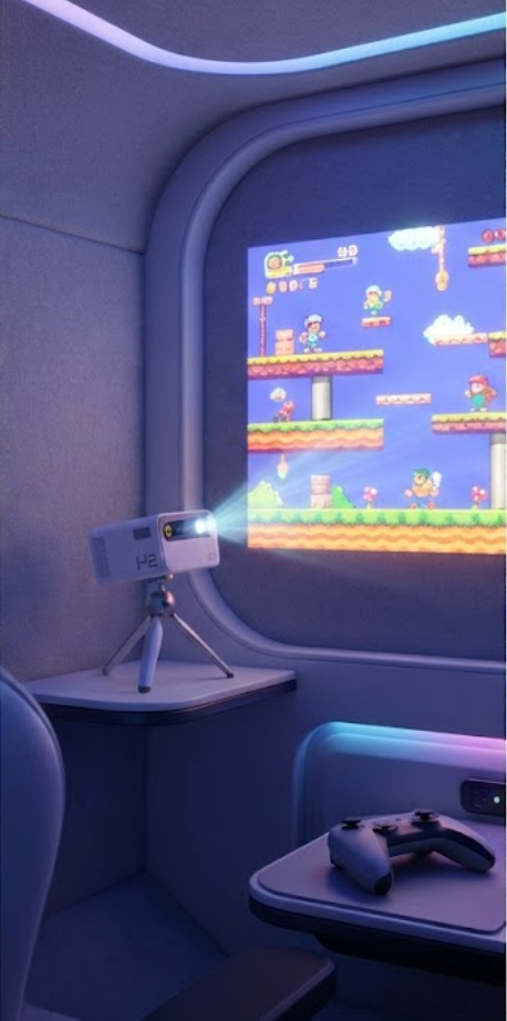 WTR PRO AMD and H2 Mini Portable Projector in Gaming Entertainment: A ROI-Focused Deployment Analysis(图2)