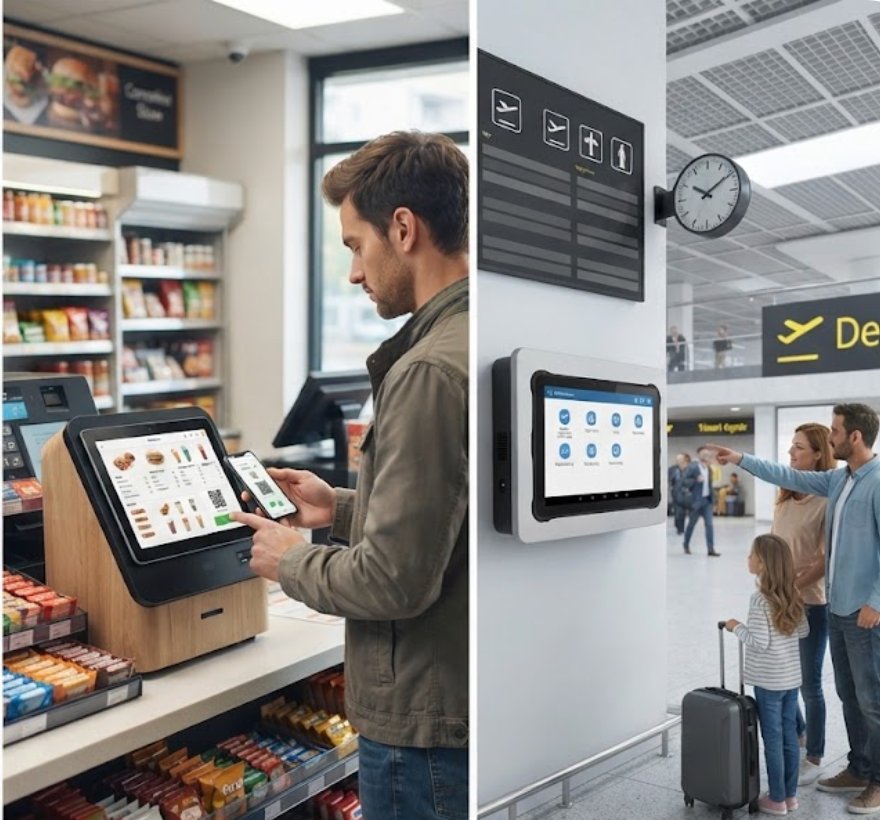 Cross-Brand Comparison: SH6 and SH5-W Rugged Tablets for Digital Signage Kiosk(图3)