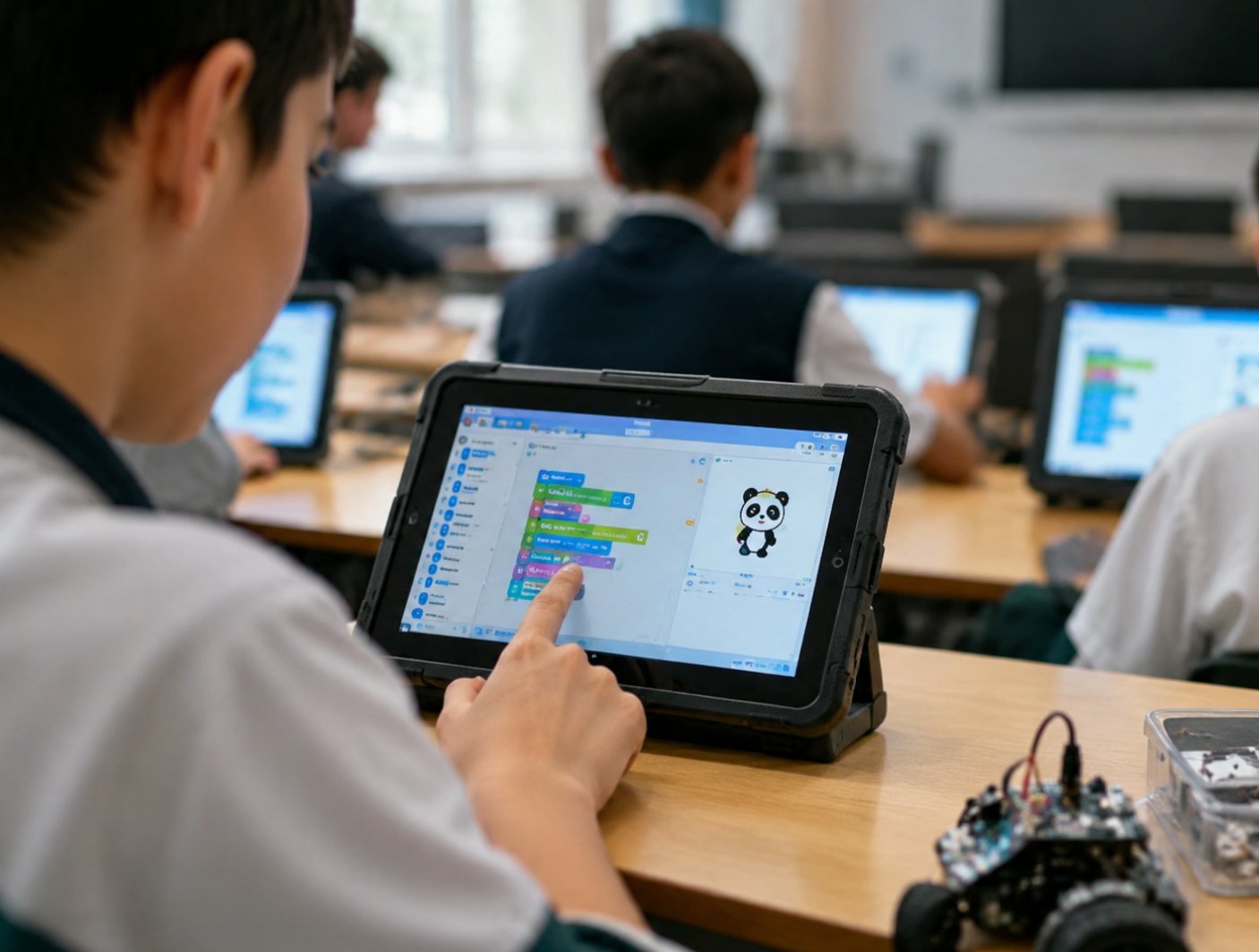 Troubleshooting the School Computer Lab: How Rugged Tablets Like the ST9-M Cut Downtime(图1)