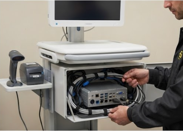 Rugged Medical Workstation Installation with HTYJ08A, HCAR5000 MI & ST13-J(图2) Rugged Medical Workstation Installation with HTYJ08A, HCAR5000 MI & ST13-J(图2)