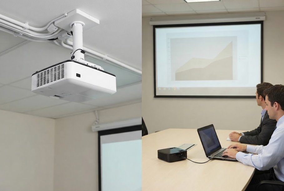 Hotus HT2500 Pro Ultra, HT500 and H2 Mini Portable vs Epson EB-1485Fi and BenQ MH733 for Meeting Rooms Hotus HT2500 Pro Ultra, HT500 and H2 Mini Portable vs Epson EB-1485Fi and BenQ MH733 for Meeting Rooms