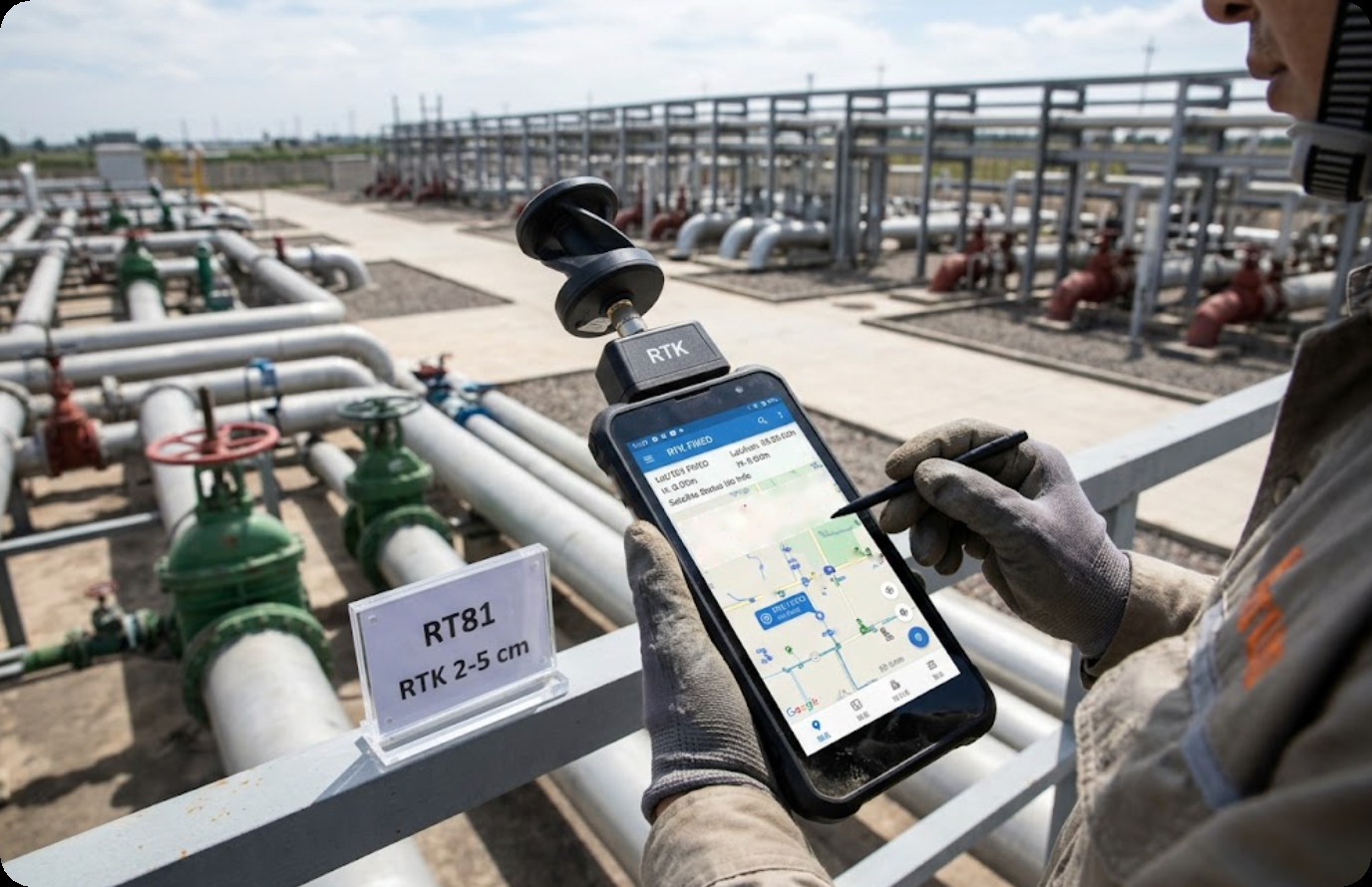 The RTK option records where the worker stood, not only what the meter read hotus utility_meter vs honeywell unitech 3