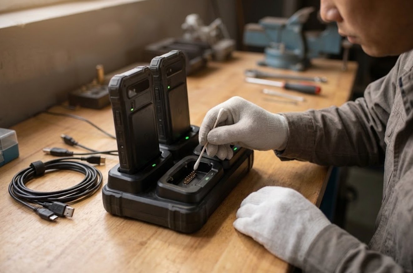 RS50-charging-cradle-pin-check-livestock_farm_archive_scan